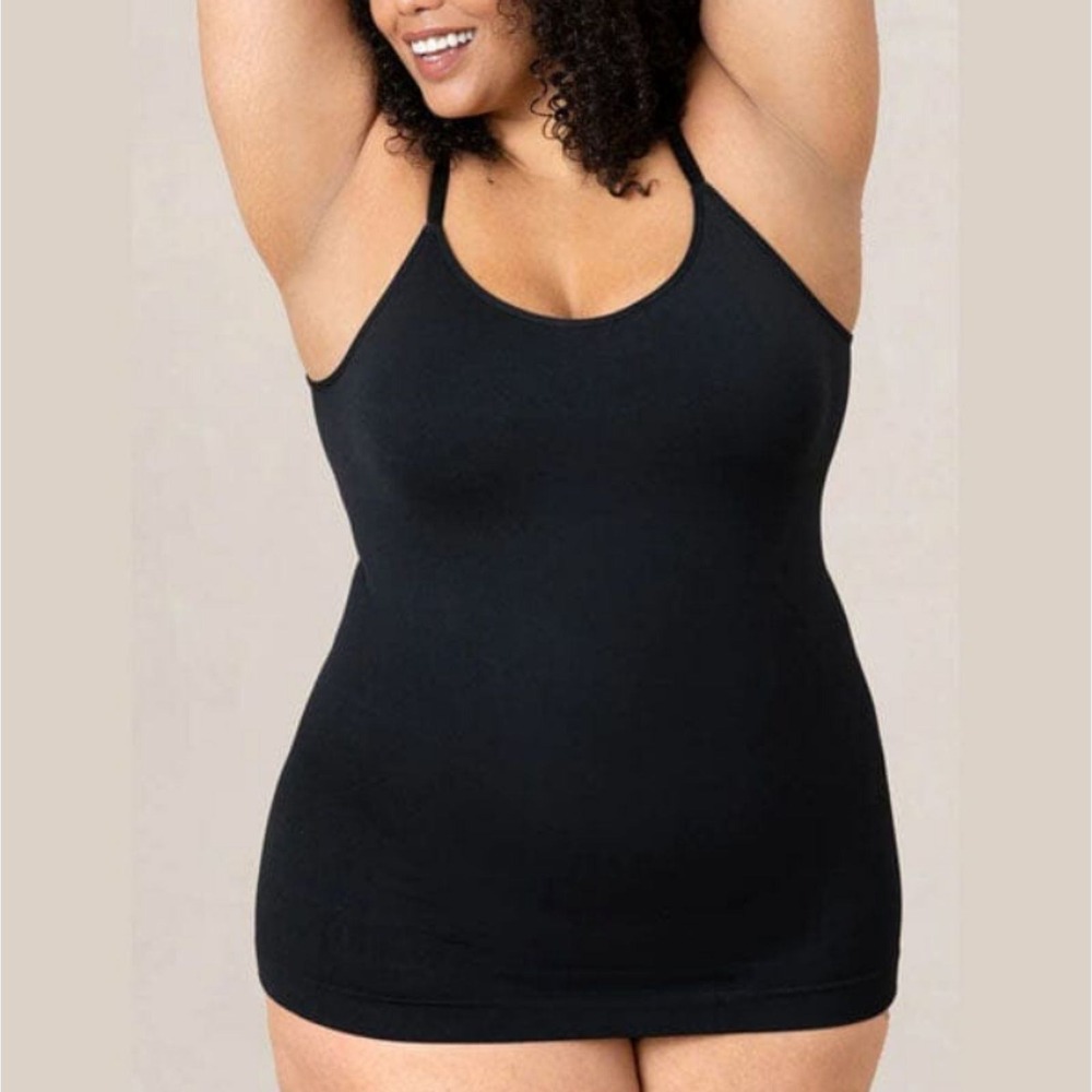 Empetua Scoop Neck Cami Women 2XL Black Seamless Compression Shapewear